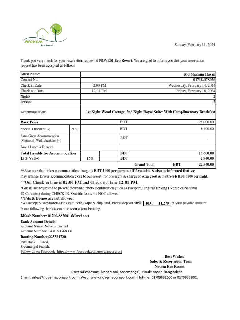 md-shamim-hasan-room-advacnced-payment-details-pdf