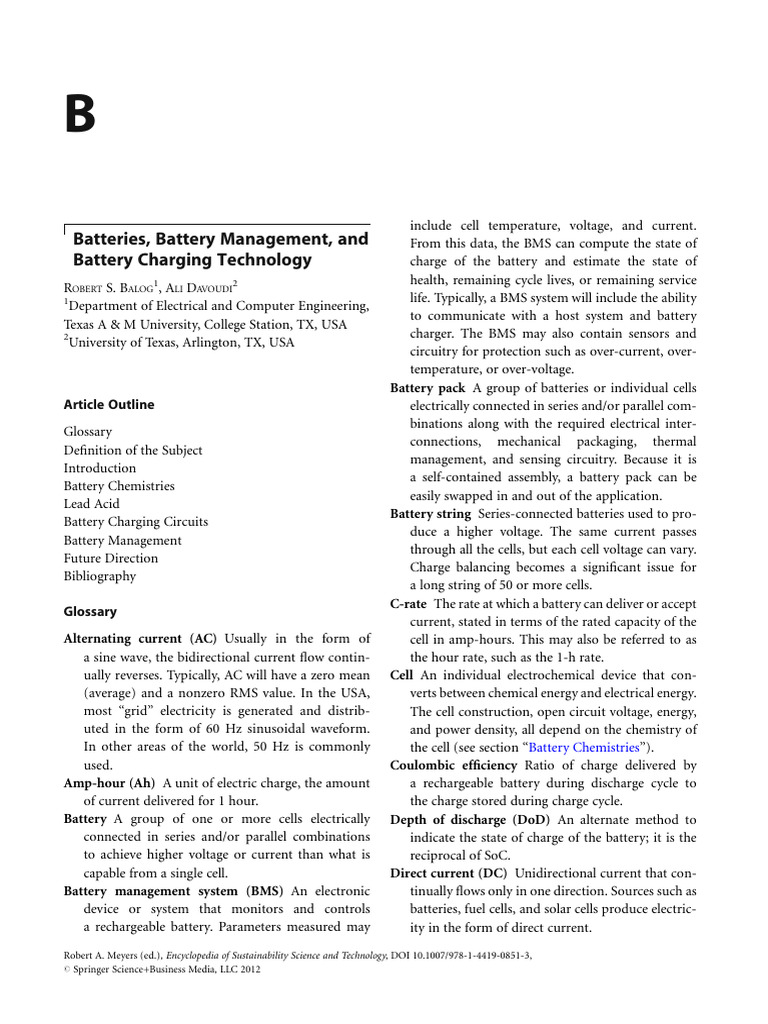 Battery Management Pdf Rechargeable Battery Lithium Ion Battery