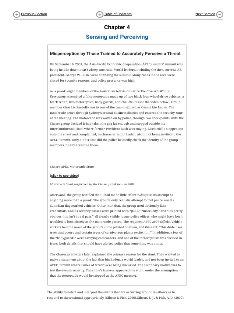 Sensing and Perception in Psychology | PDF | Senses | Perception