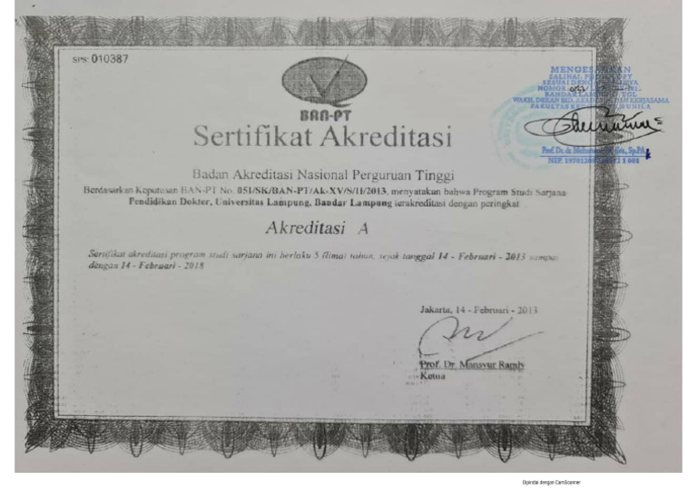 Akreditasi Fakultas Pdf