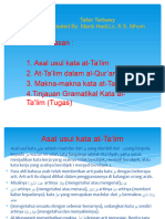 Presentasi Tafsir Tarbawi Pertemuan Ke-3 (Ta'Lim)