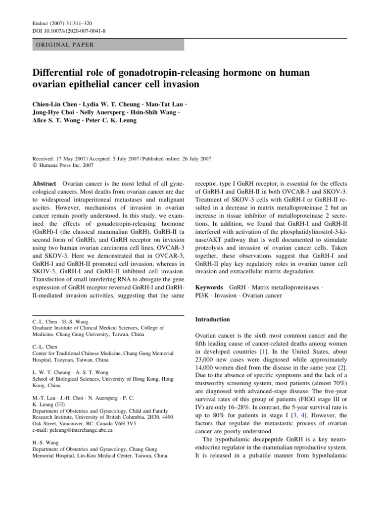 2007-3.9-Differential Role of Gonadotropin-Releasing Hormone On Human ...