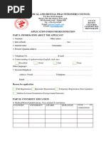 Application For Registration As Medical Practitioners, Dentists and ...