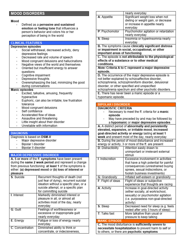 Understanding Mood Disorders and Treatments | PDF | Bipolar Disorder ...
