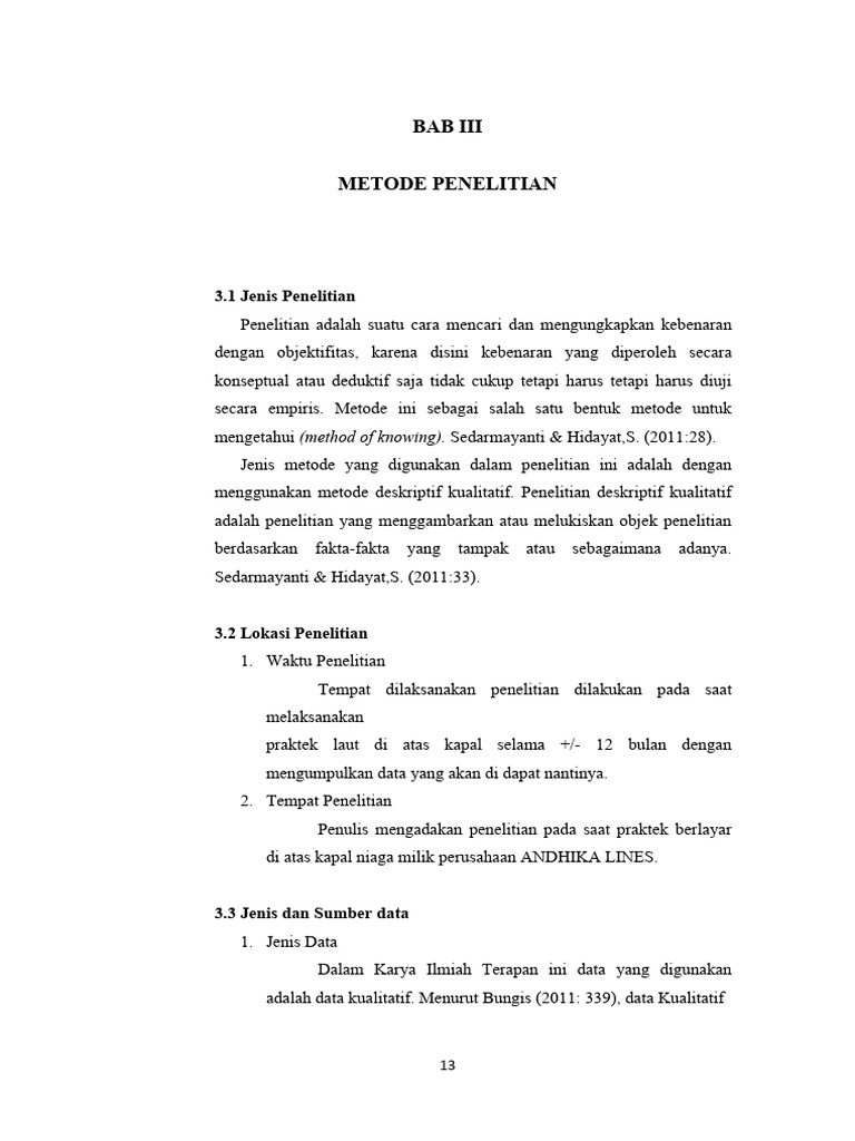 Bab Iii | PDF
