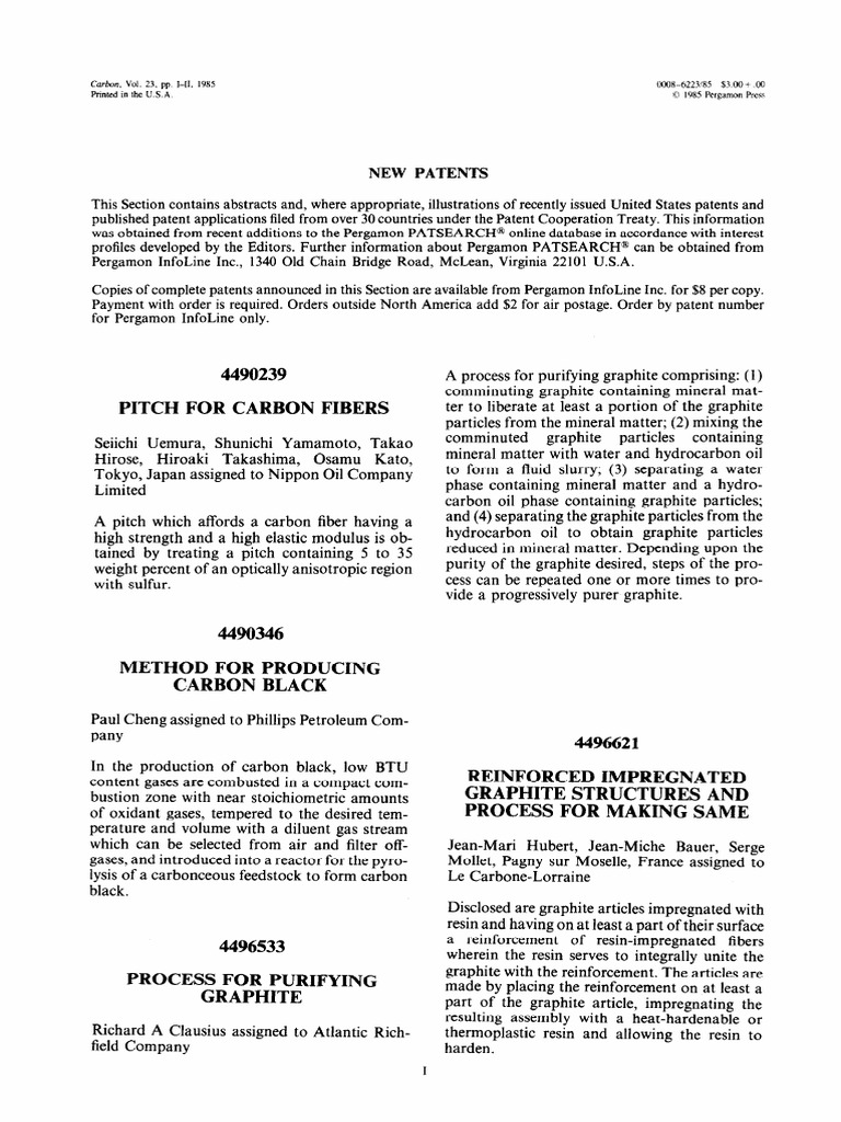 Method For Producing Carbon Black | PDF | Carbon | Materials