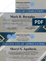 Mark Certificate
