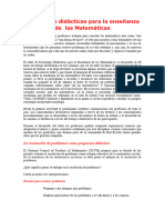 Estrategias Didácticas para La Enseñanza de Las Matemáticas