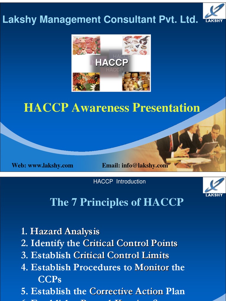 HACCP Awareness Presentation | PDF | Hazard Analysis And Critical ...
