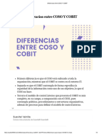 Diferencias Entre COSO Y COBIT