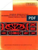 Dampak Pembangunan Pendidikan Sekolah Terhadap Kehidupan Sosial Budaya Keluarga