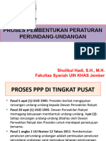 Proses Pembentukan Peraturan Perundang-Undangan