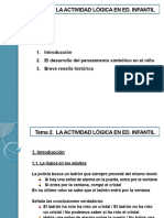 Tema 2.1. La Actividad Lógica en La Educación Infantil (Alumnos)