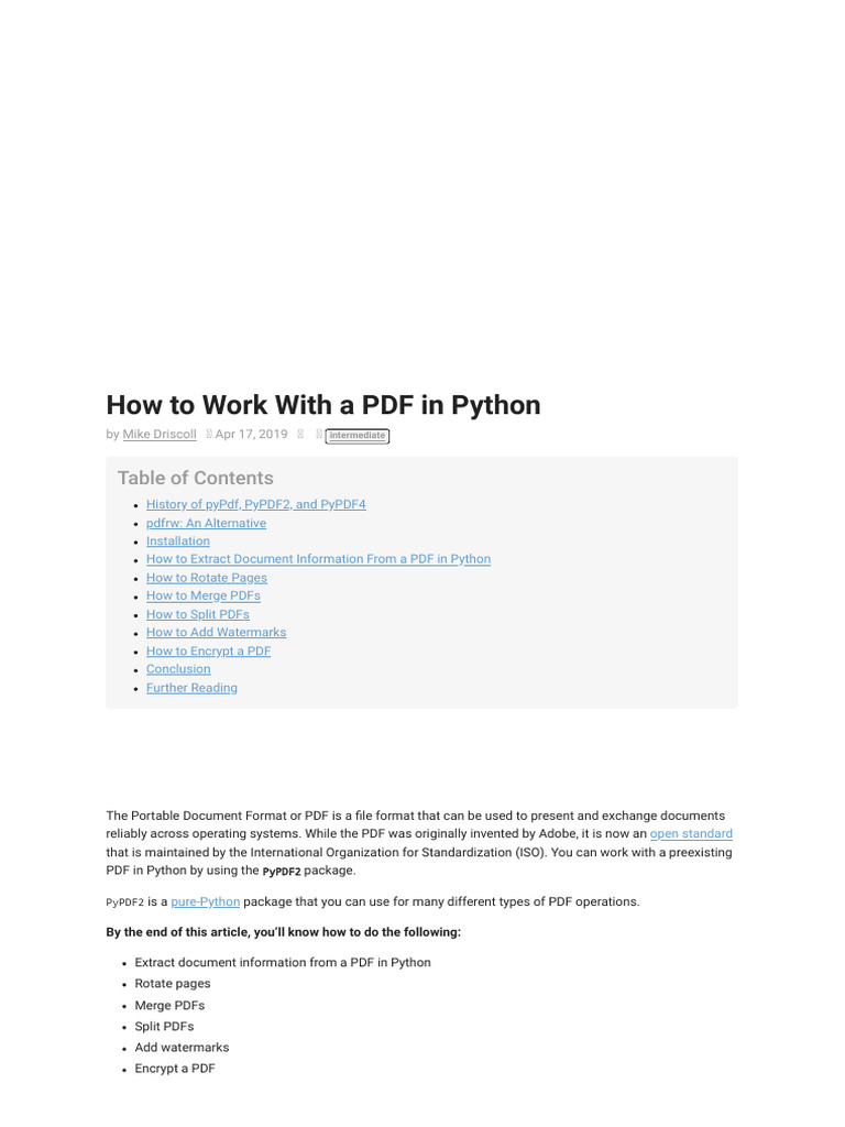 How to work with a pdf in python real python125944 pdf