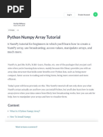 Python Numpy Array Tutorial (Article) - DataCamp