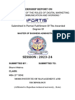 Ifortis Internship Project Report Dharvimba