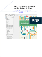 Ebook Ebook PDF The Process of Social Research by Jeffrey C Dixon All Chapter PDF Docx Kindle