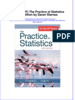 Ebook Ebook PDF The Practice of Statistics 6Th Edition by Daren Starnes All Chapter PDF Docx Kindle