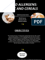 Food Allergens: Milk and Cereals: Mohit Kumar Sourav Munde Mahek Pradhan