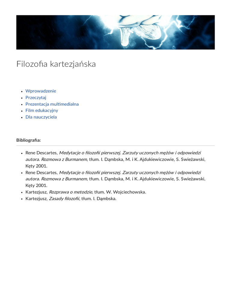 Filozofia_kartezjanska | PDF