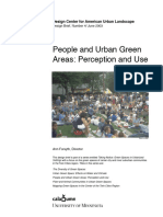 People and Urban Green Areas, Perception and Use
