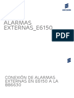 Conexión - ALARMAS EXTERNAS - E6150 - RevB