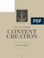 Lets Talk About Content CreationWellthrise