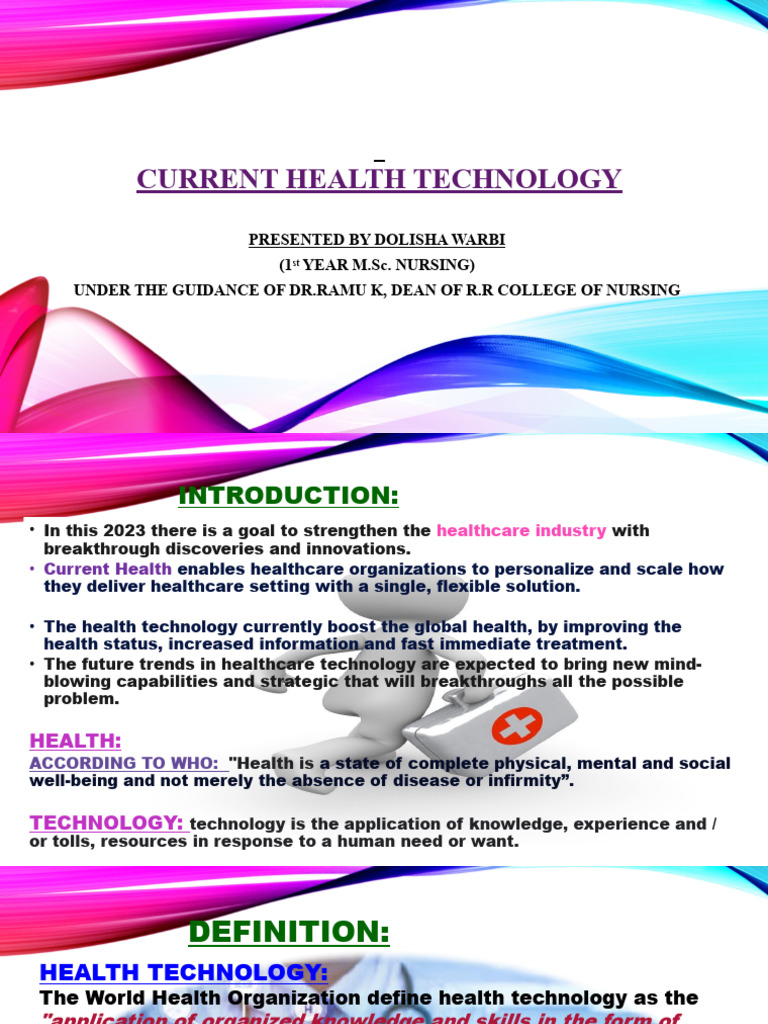 Current Trends in Health Technology | PDF