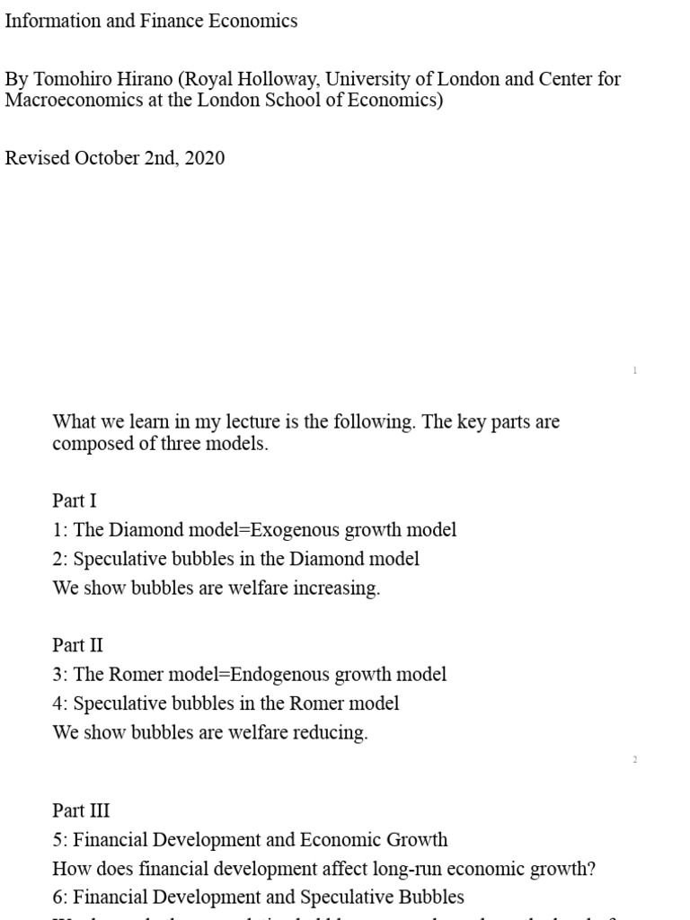 Slides, October 2nd | PDF | Economic Growth | Production Function