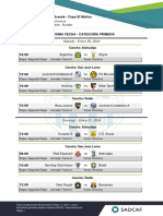 Horarios Primera