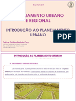 CAPÍTULO 1 - Introdução Ao Planejamento Urbano