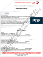 No Válido Como Certificado de Tradición de Matrícula Inmobiliaria