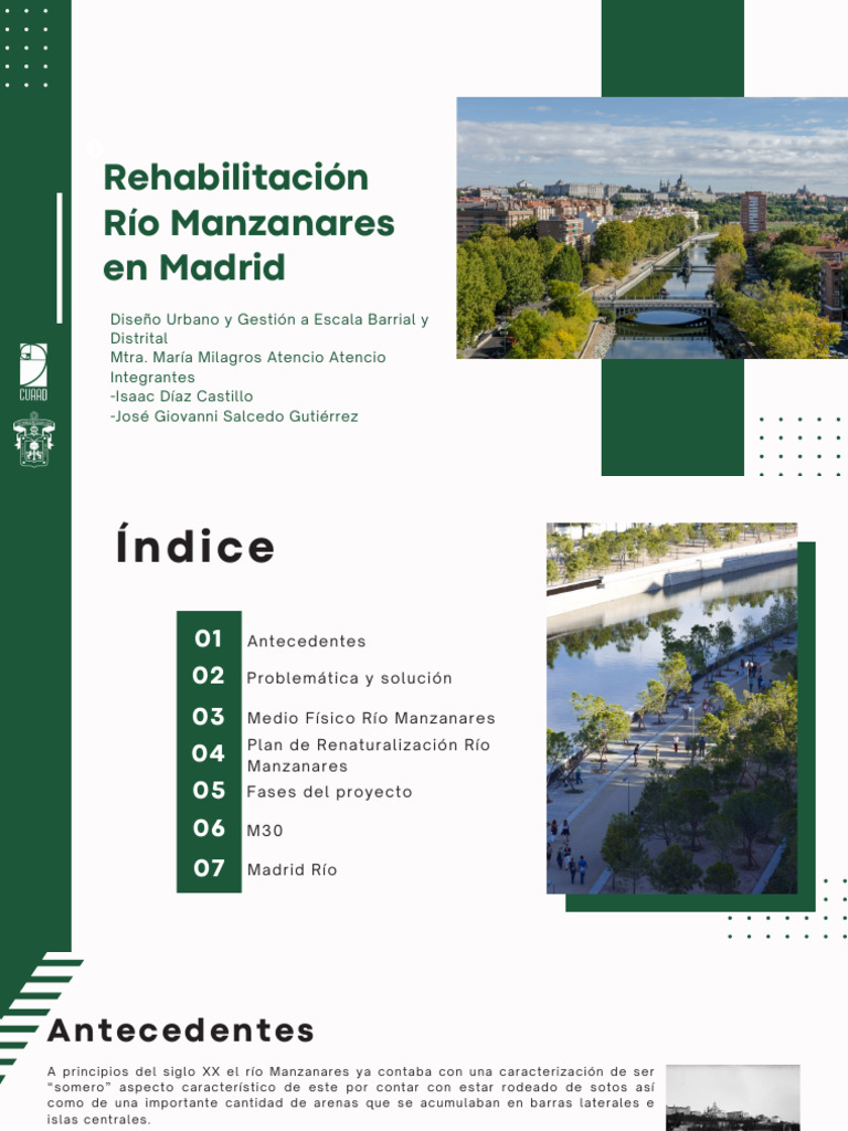 Mapa físico del río Manzanares | PDF | Paisaje | Ciencias de la Tierra