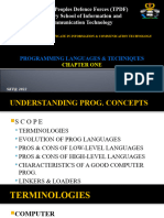 Programming LAnguages & Techniques (NTA 5) Lecture 1