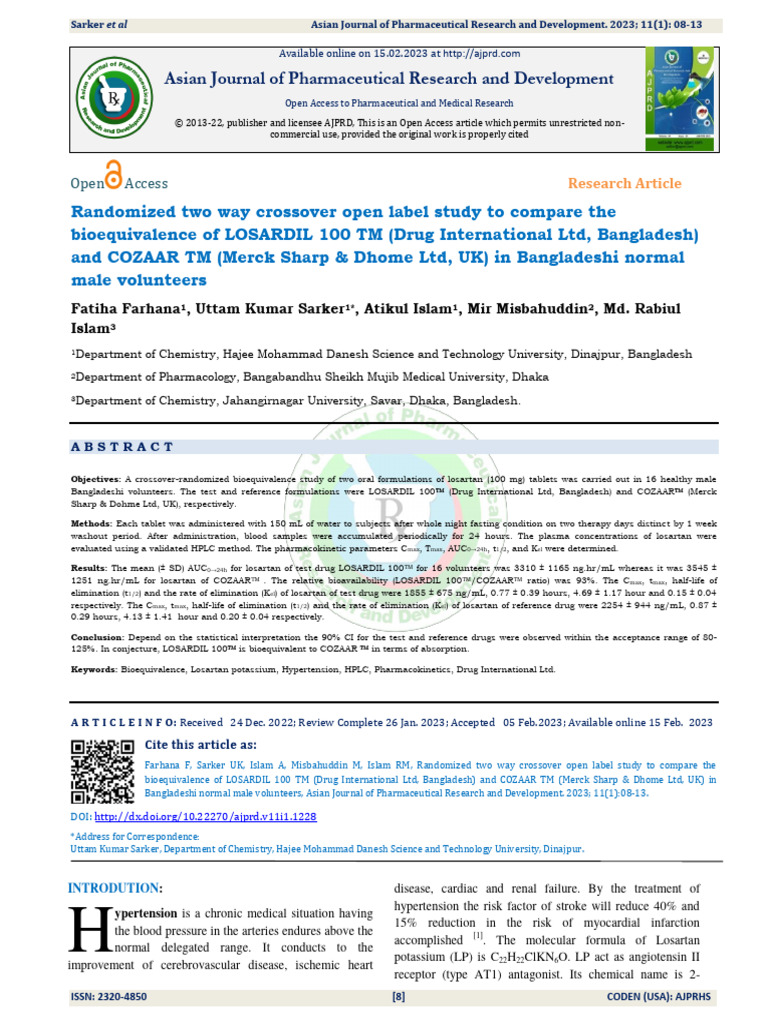 Fda Bioequivalence Guidance