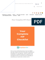 Your Complete IVF Checklist