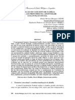 Evolução Do Conceito de Família Frente Aos Princípios Da Afetividade e Da Função Social