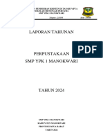 Laporan Kepala Perpustakaan SMP Ypk 1 Manokwari