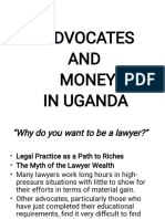 Advocates and Money in Uganda