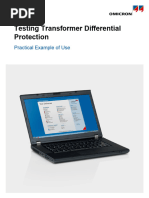 Test Universe AppNote EoU Advanced Differential Module Transformer Differential Protection 2014 ENU