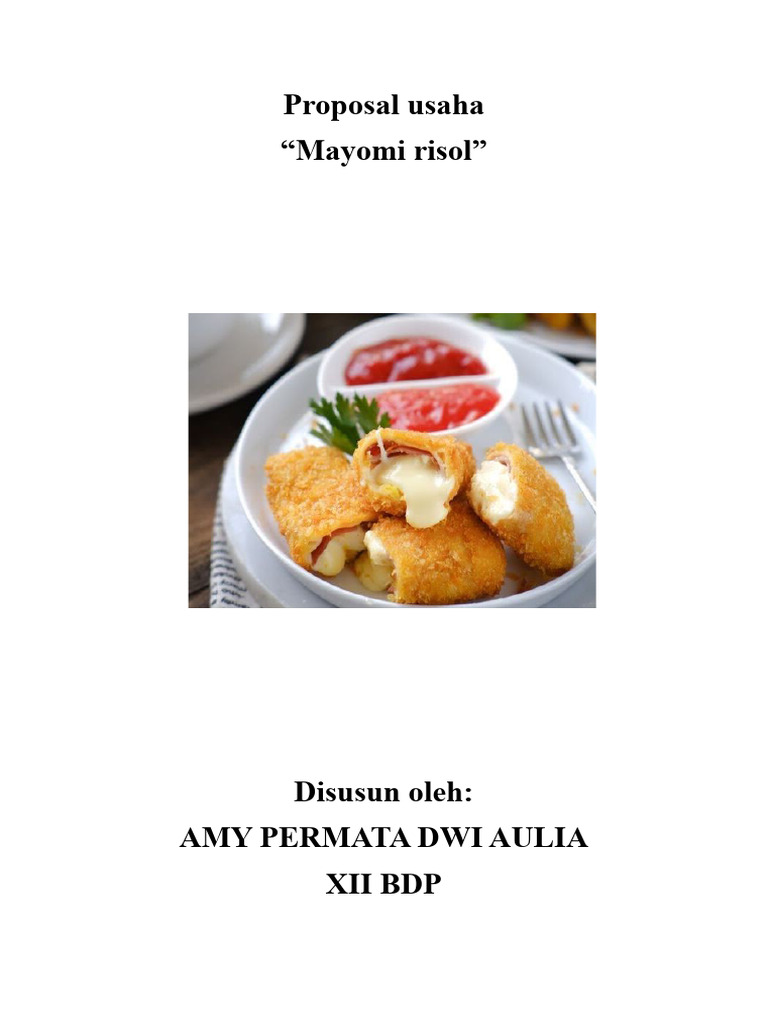 Proposal Usaha Risol Mayomi | PDF
