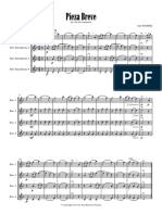 Pieza Breve (Versio Ün Saxofones) - Ivan ROMERO - Partitura y Partes