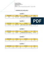 Horarios CALEM e Ensalamento 2023 2