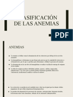 Clasificacion de Las Anemias