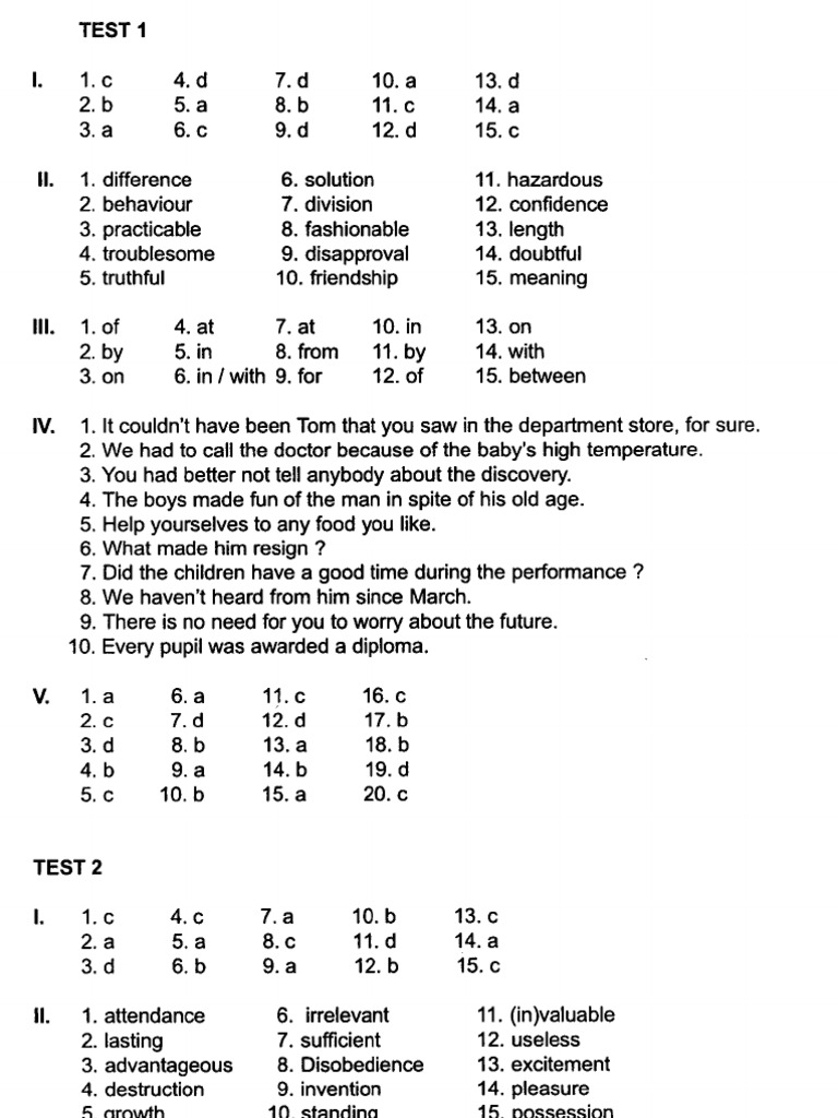Grammar And Vocabulary For Advanced Scribd