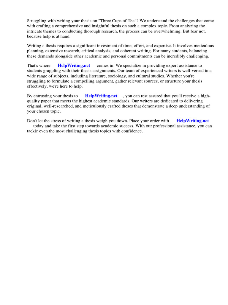 Thesis Help for 