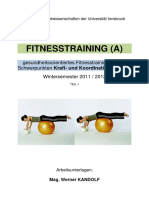 Institut Für Sportwissenschaften Der Universität Innsbruck FITNESSTRAINING (A)