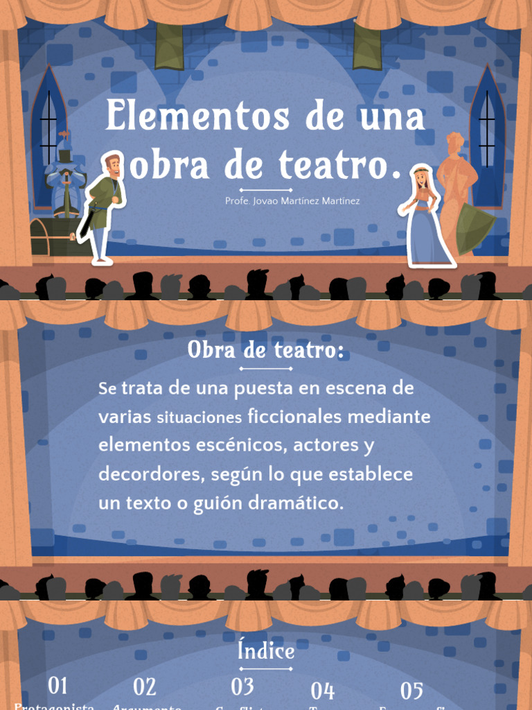 Elementos Clave de una Obra de Teatro | PDF | Teatro | Narrativa