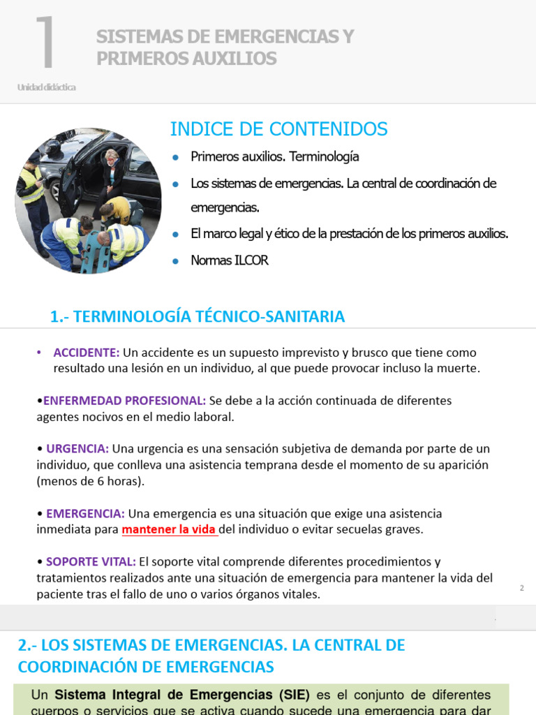 Sistemas de Emergencias y Primeros Auxilios | PDF | Gestión de emergencias