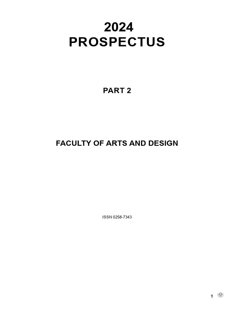 Arts and Design Prospectus 2024 | PDF